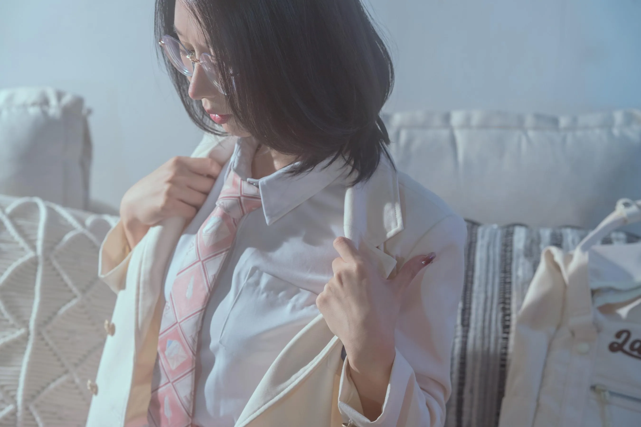 云溪溪 – NO.51 奶桃 N63反差学妹 [84P]插图9